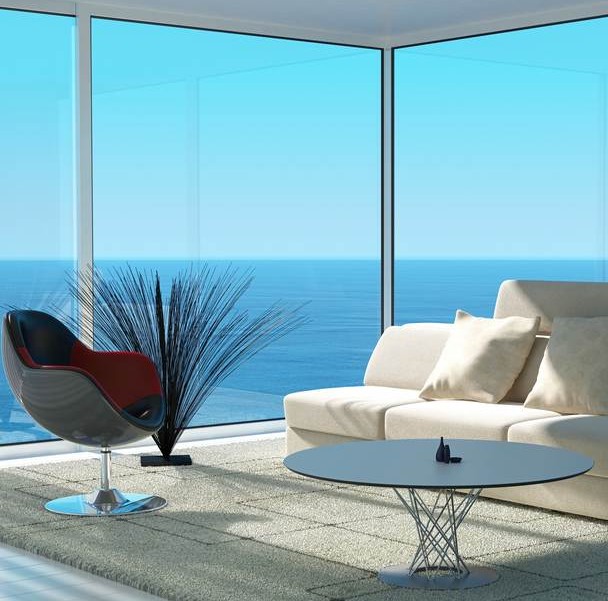 Modernes Ferienhaus mit toller Aussicht auf das Meer