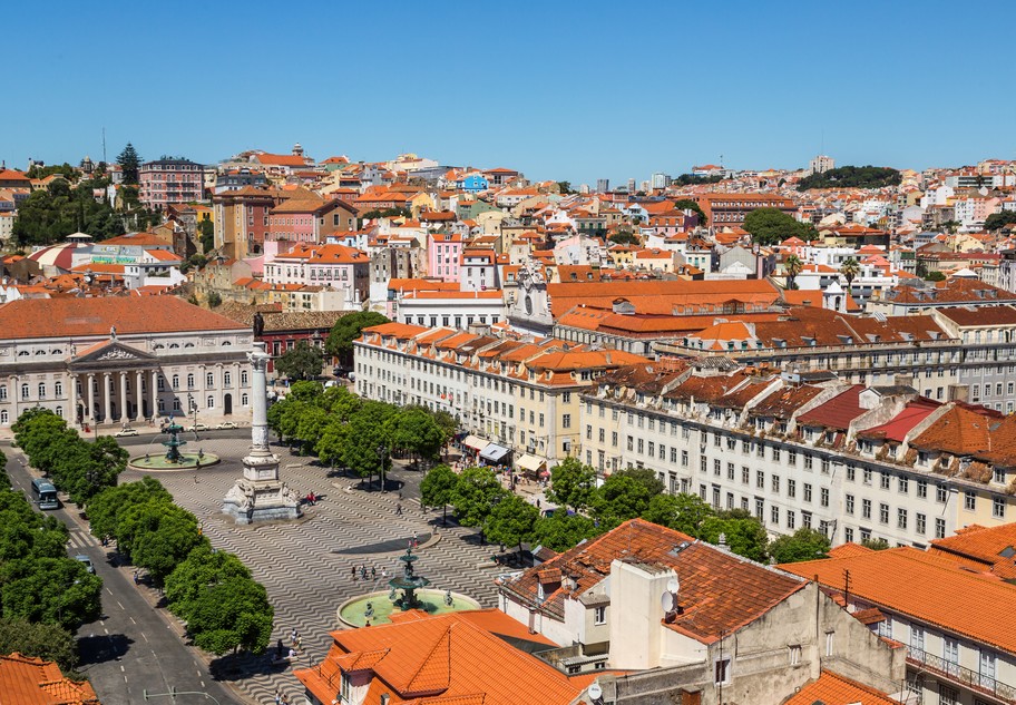 Sao Jorge Castel ind Lissabon, Portugal